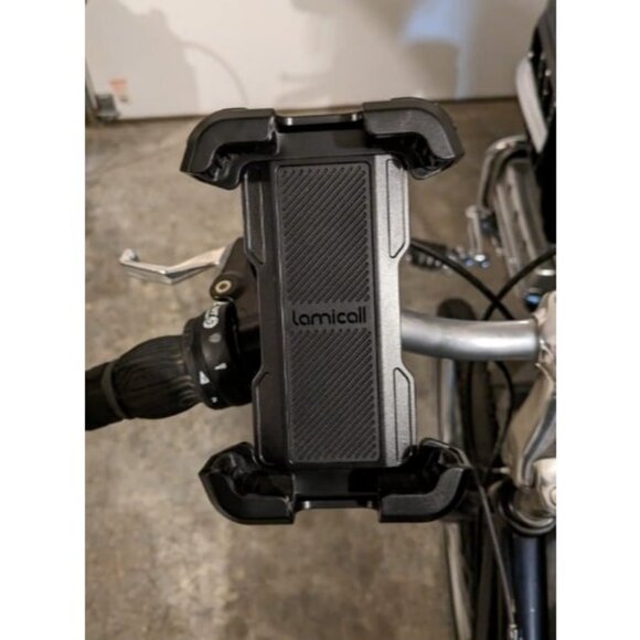 Motorcycle Phone Mount Bike Phone Holder Upgrade Quick Install Handlebar Clip - Picture 1 of 4